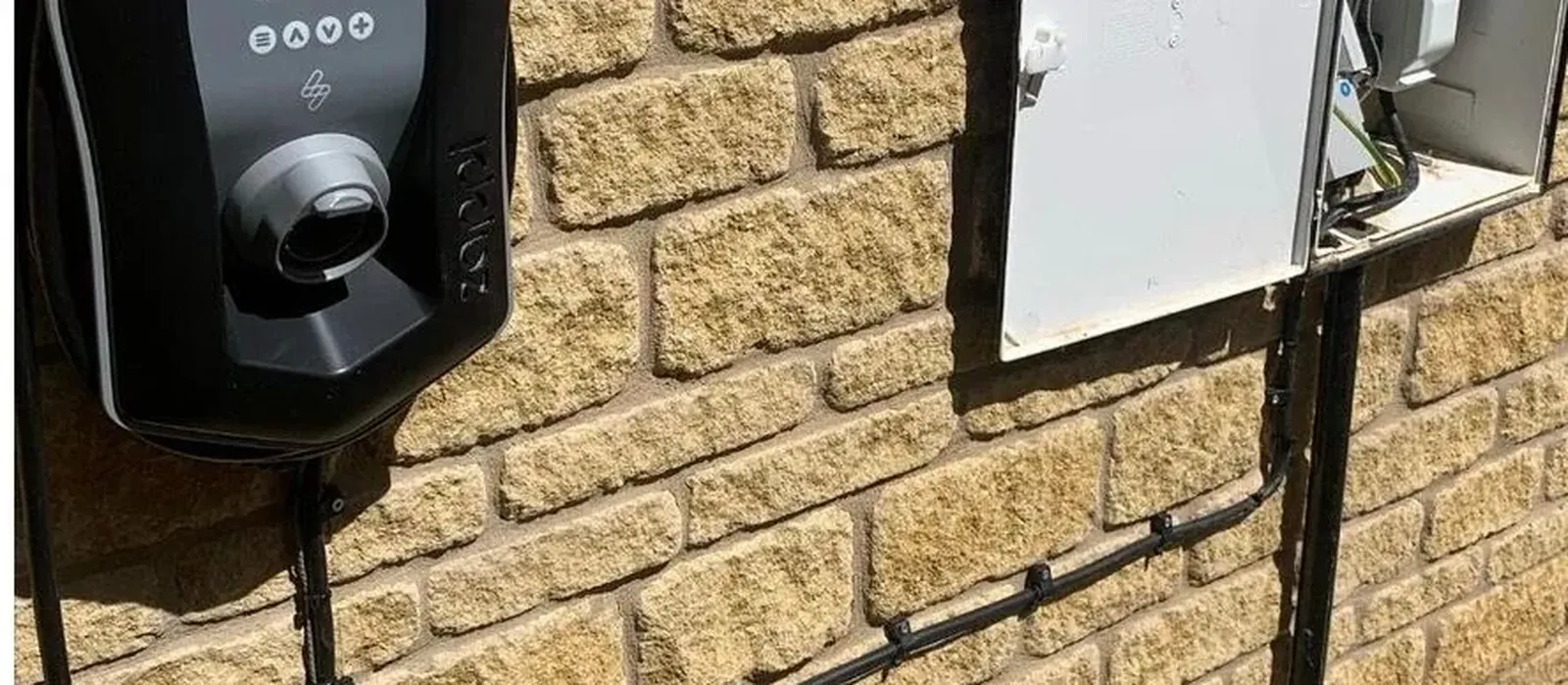 EV charge point installed by SEE Electrical into a consumer unit during an installation
